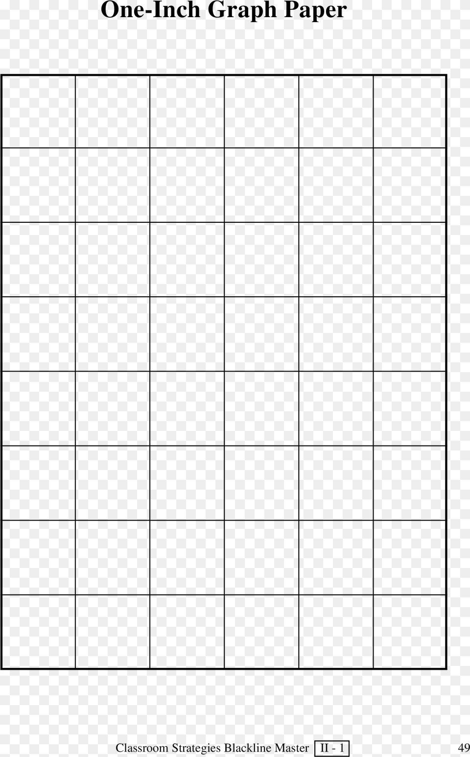 Large Graph Paper 1 Inch Squares Main Image, Text Free Transparent Png