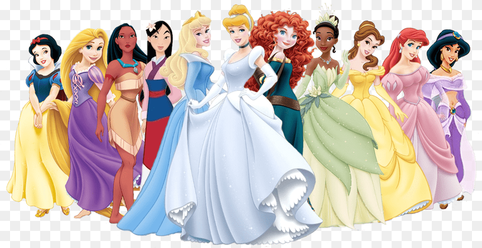 Large Group Of Disney Princesses, Adult, Publication, Person, Female Free Transparent Png