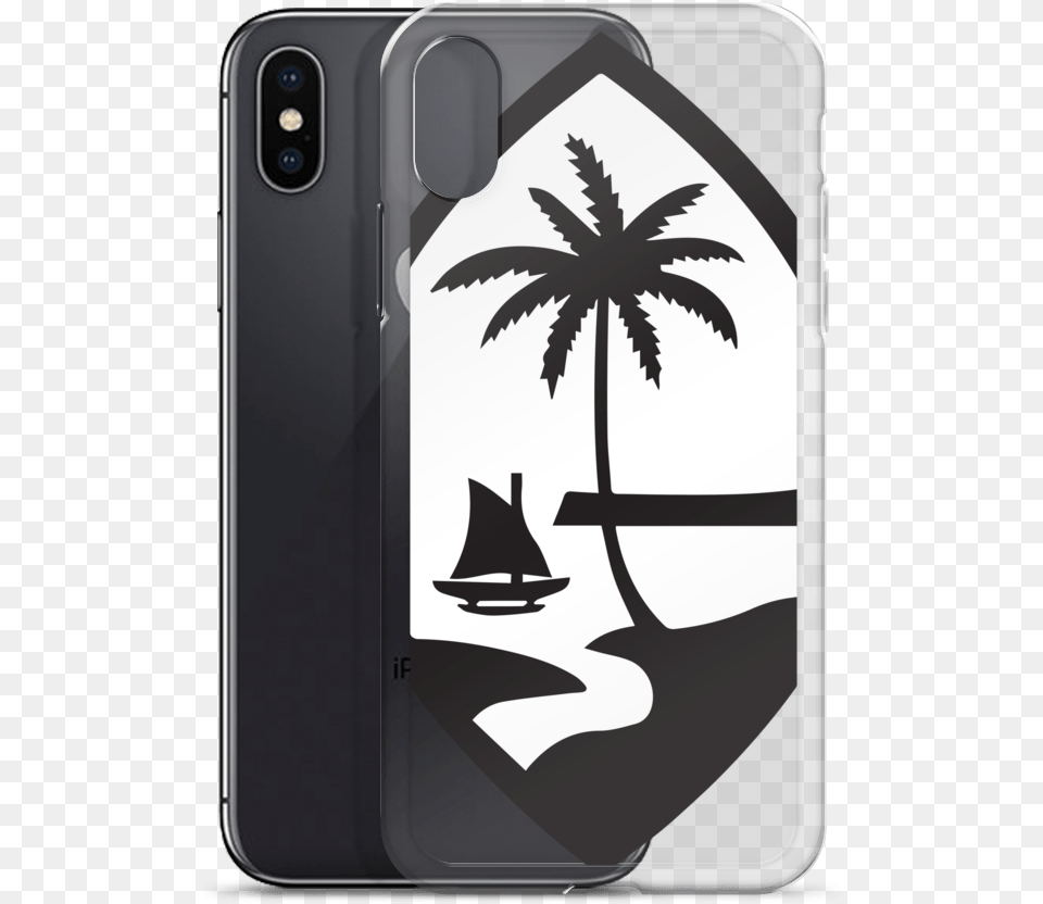 Large Guam Seal Black And White Iphone Case Iphone, Electronics, Mobile Phone, Phone Free Transparent Png