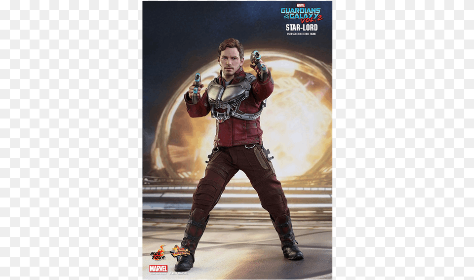 Large Guardian Of The Galaxy Vol 2 Star Lord, Weapon, Person, Handgun, Gun Free Transparent Png