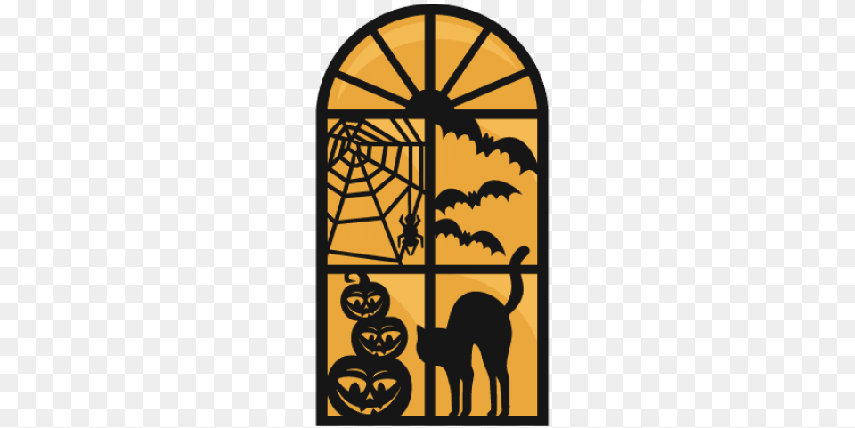 Large Halloween Window Images Transparent Transparent Background Clock, Art, Animal, Canine, Dog Png