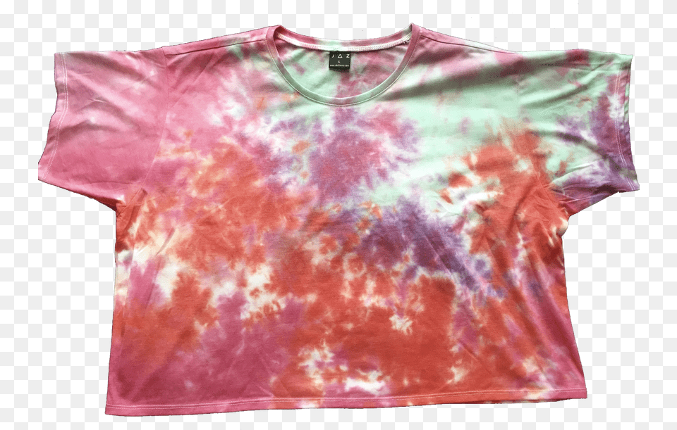 Large Handcrafted Wild Style Tie Dye Shirt Blouse, Clothing, T-shirt, Skirt Free Png