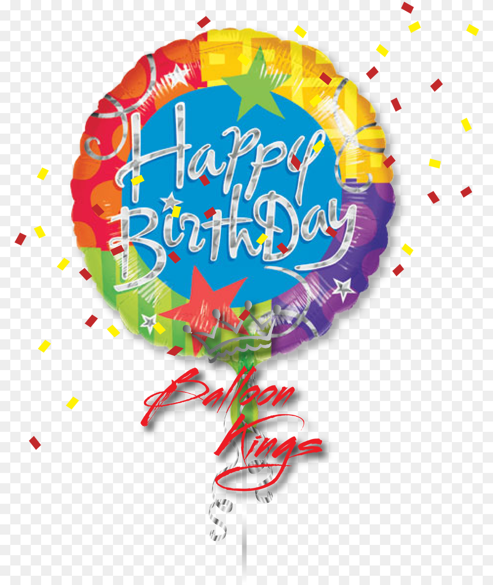 Large Happy Birthday Blitz, Balloon, Food, Sweets, Candy Png Image