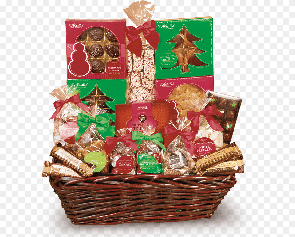 Large Holiday Gift Basket Mishloach Manot, Food, Sweets Png