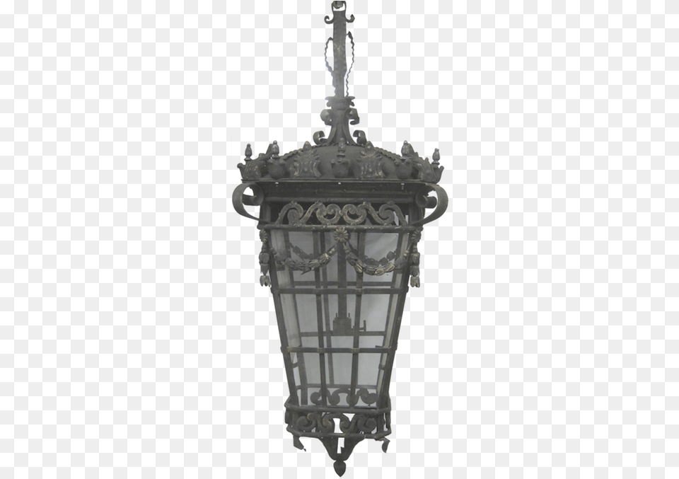Large Iron Lamp Street Light, Chandelier, Cross, Symbol, Light Fixture Free Png Download