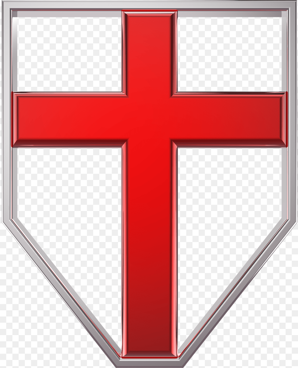 Large Knife, Cross, Symbol, Logo, Armor Free Png