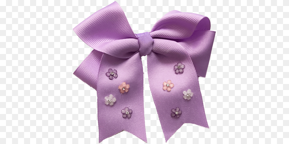Large Lavender Pony Tail Bow On French Barrette Embellished Formal Wear, Accessories, Formal Wear, Tie, Bow Tie Png Image