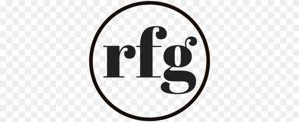 Large Logo Rfg Logo, Text, Number, Symbol, Disk Png