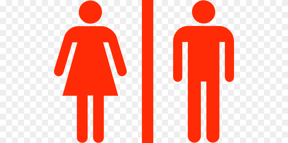 Large Man Woman Bathroom Sign Vector Large Size, Symbol, Road Sign, Food, Ketchup Free Transparent Png