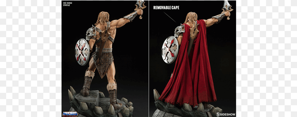 Large Masters Of The Universe He Man Statue, Clothing, Costume, Person, Adult Free Png Download
