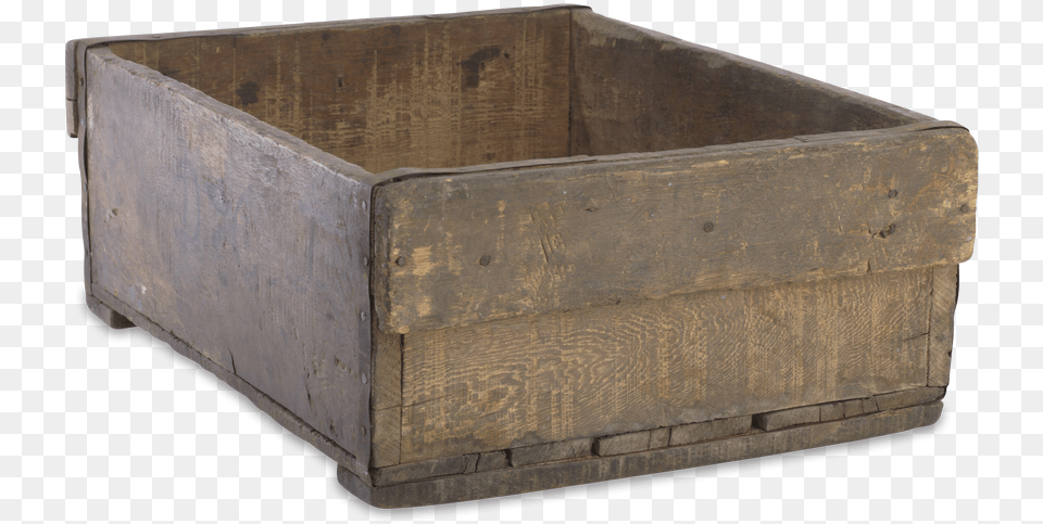 Large Natural Rustic Reclaimed Wooden Storage Box By, Crate, Mailbox Free Transparent Png