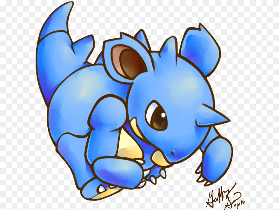 Large Nidoqueen Chibi, Art, Animal, Fish, Sea Life Png