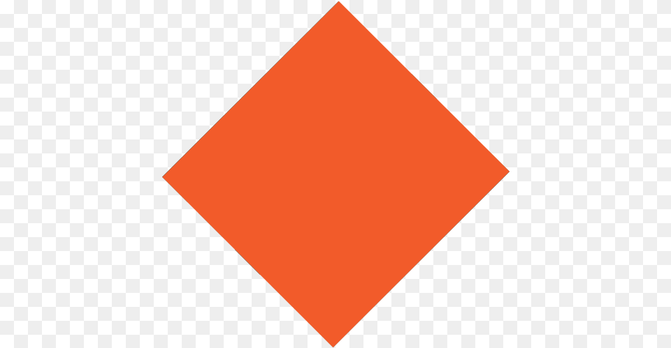 Large Orange Diamond Emoji For Facebook Triangle Free Png Download