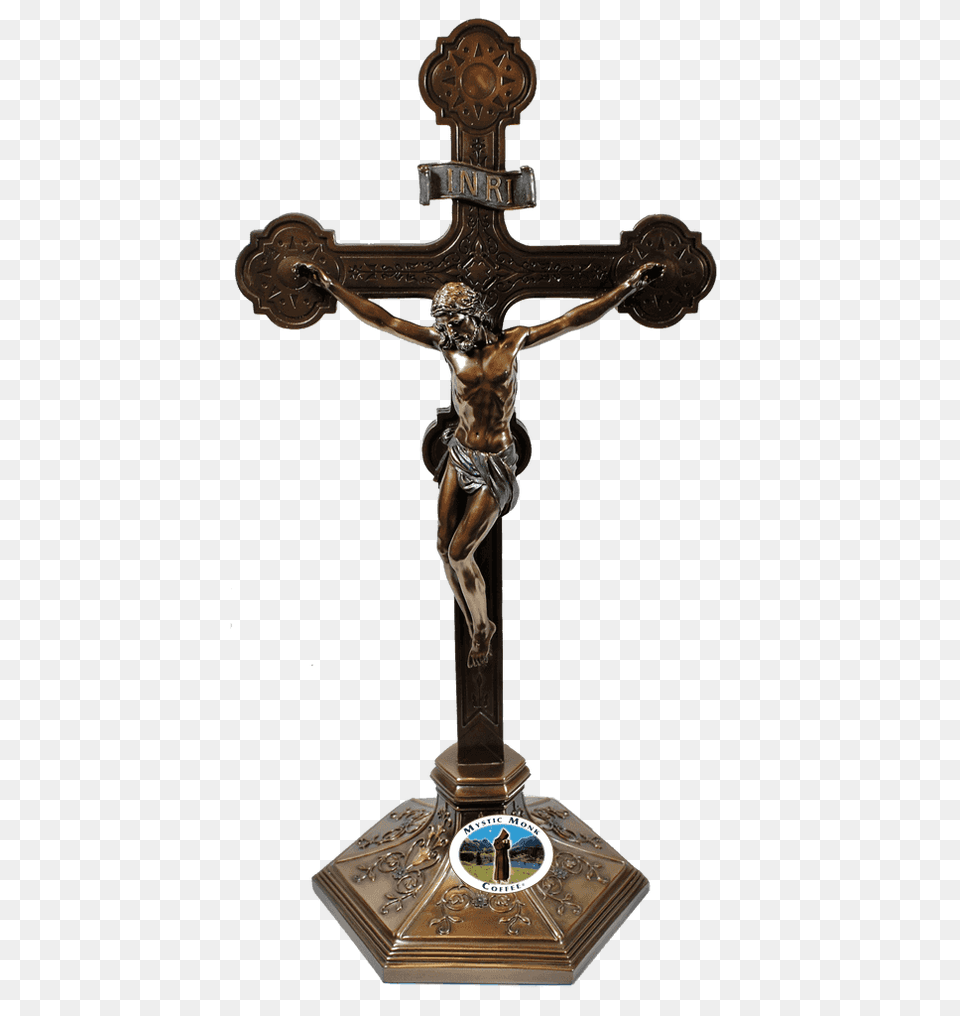 Large Ornate Standing Crucifix, Cross, Symbol Png Image