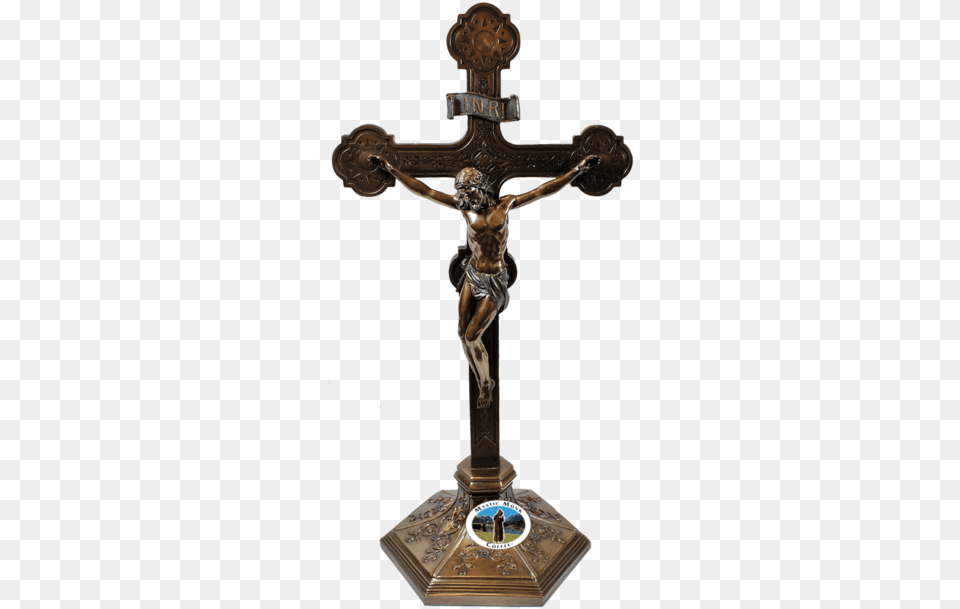 Large Ornate Standing Crucifix Crucifixes Cross, Symbol Png Image