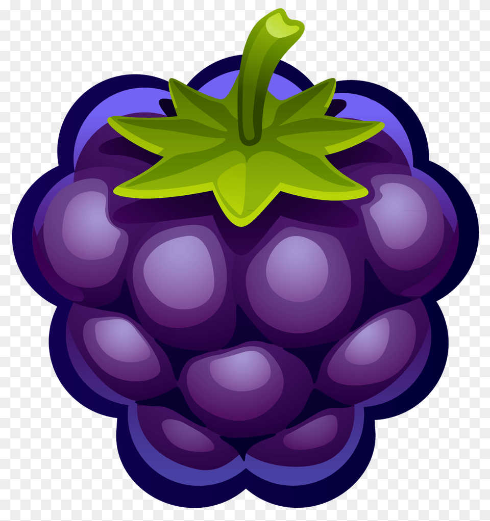 Large Painted Blueberry, Berry, Food, Fruit, Plant Png