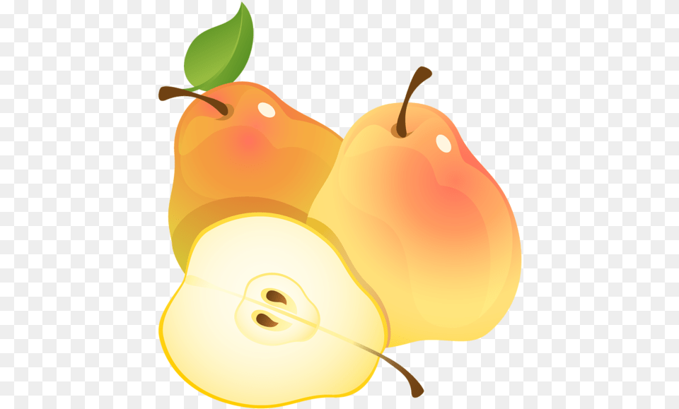 Large Painted Pears Clipart Pear, Food, Fruit, Plant, Produce Free Transparent Png