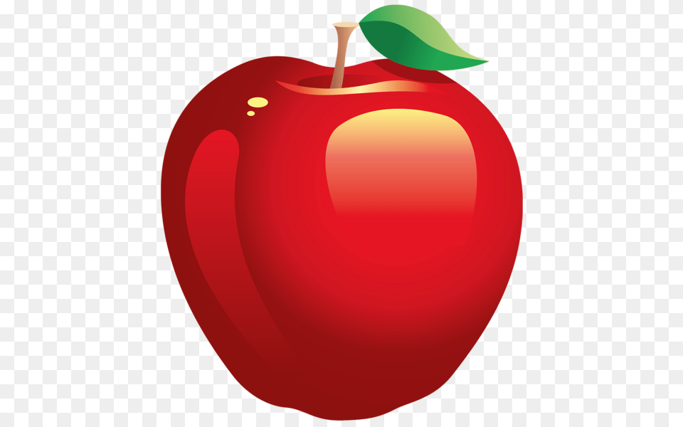 Large Painted Red Apple, Food, Fruit, Plant, Produce Png