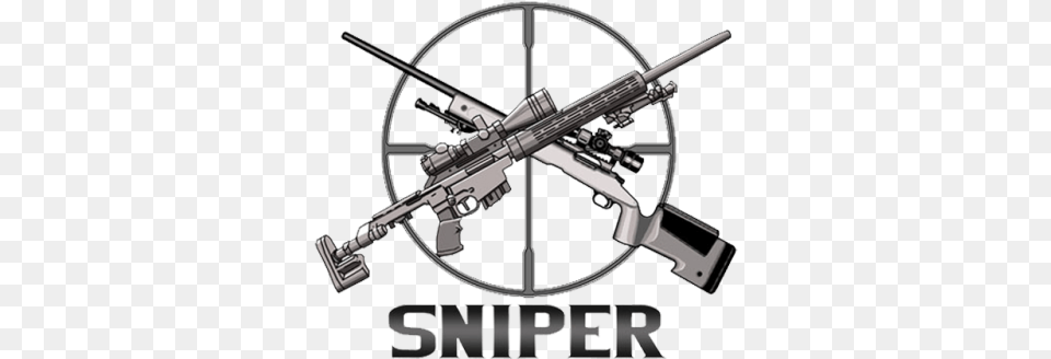 Large Patch Only Crossed Sniper Rifles Clipart, Firearm, Gun, Rifle, Weapon Free Png Download