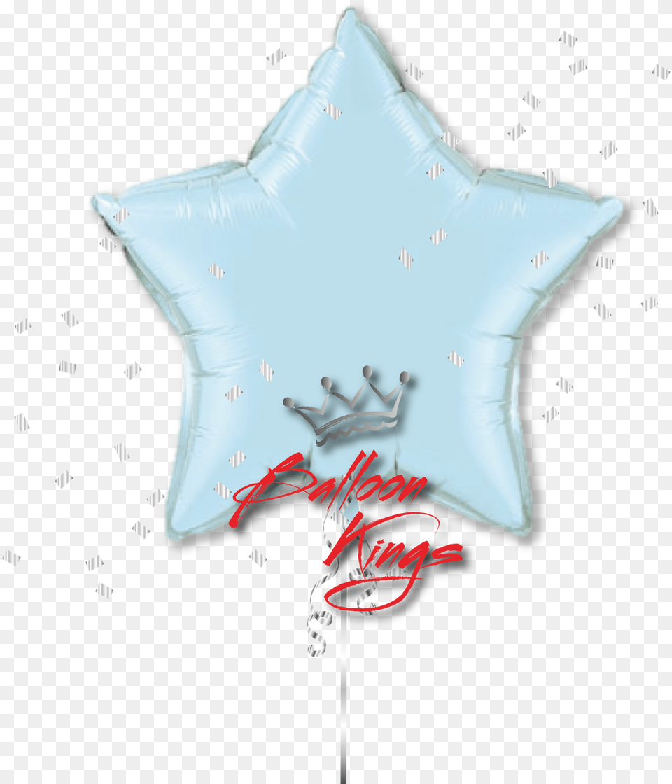 Large Pearl Light Blue Star Light Blue Star Foil Balloon, Star Symbol, Symbol Free Transparent Png