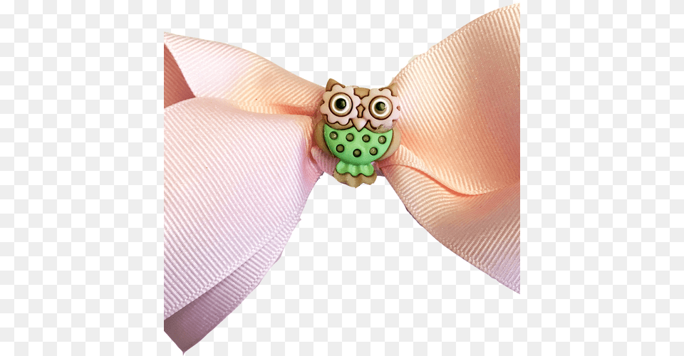 Large Pink Hair Bow With Cute Fall Owl Charmon French Insect, Accessories, Formal Wear, Tie, Bow Tie Free Png