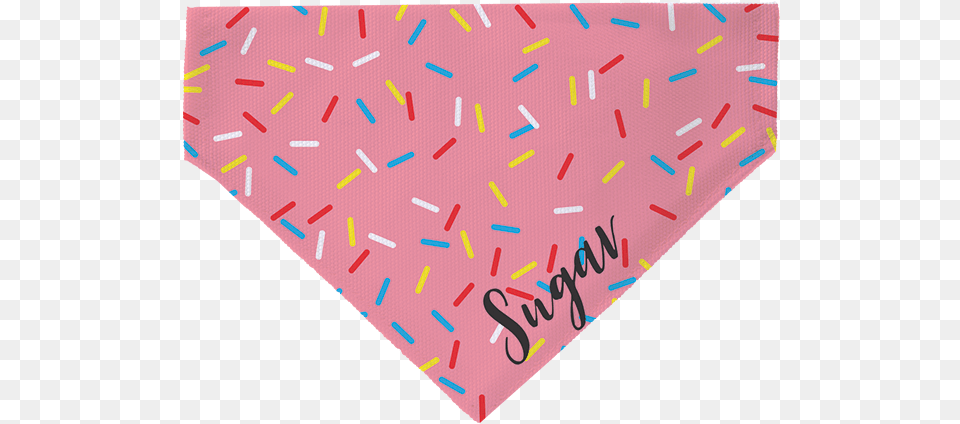 Large Pink Sprinkle Donut Pet Scarftitle Large Pink Illustration, Accessories, Bandana, Headband Png Image