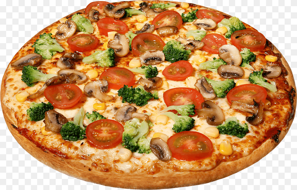 Large Pizza With Tomatoes Transparent Stickpng Pizza Images Hd, Food Free Png Download