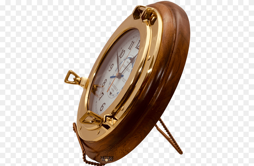 Large Porthole Tide Clock Wall Mount Alarm Clock, Wristwatch, Arm, Body Part, Person Free Png