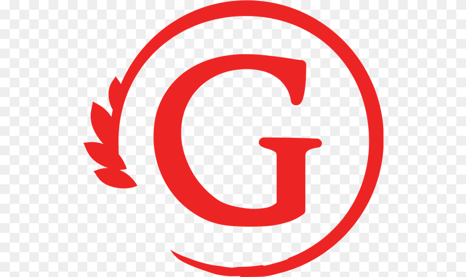 Large Red G G Logo Red, Symbol, Number, Text Png