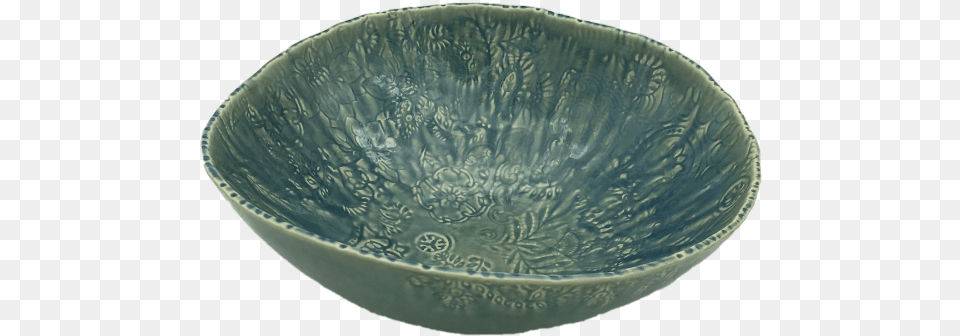 Large Salad Bowl Paisley Egg Blue Ceramic, Art, Porcelain, Pottery, Soup Bowl Free Png