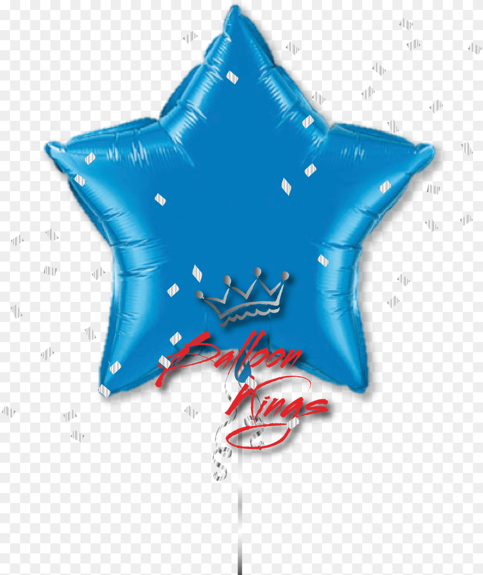 Large Sapphire Blue Star Globos De Estrellas De Colores, Symbol, Animal, Balloon, Fish Free Png