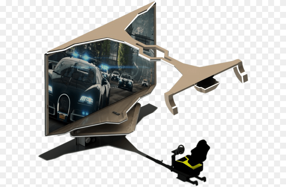 Large Screen Gaming Gives A Great Experience Of Gaming Corvette Stingray, Car, Transportation, Vehicle, Cushion Free Transparent Png