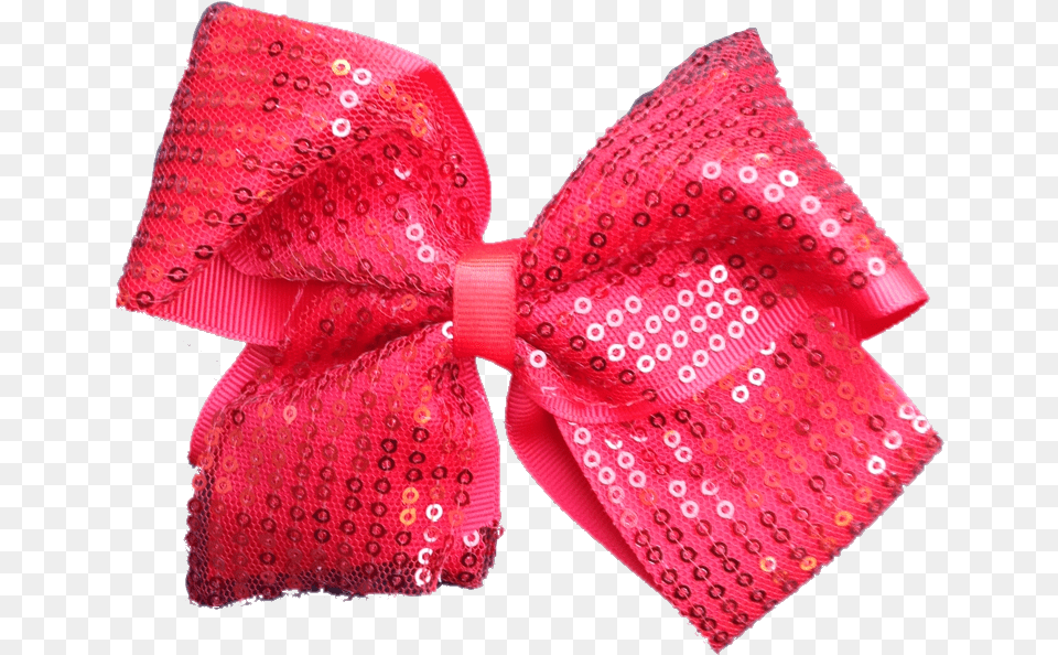 Large Sequin Tulle Hair Bow Red Hair Bow, Accessories, Formal Wear, Tie, Bow Tie Free Transparent Png