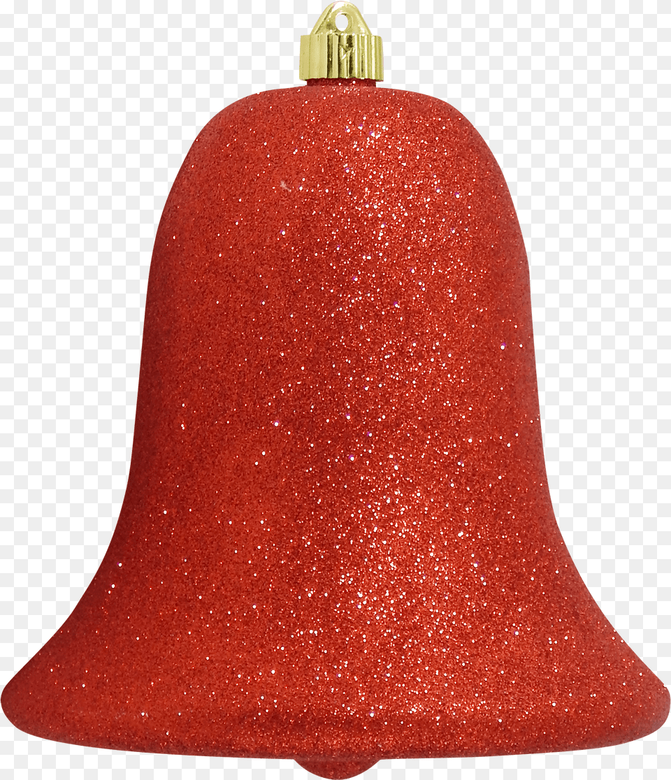 Large Shatterproof Bell Ornament 9 229mm Red Glitter Walmartcom Christmas Ornament, Lamp Png Image