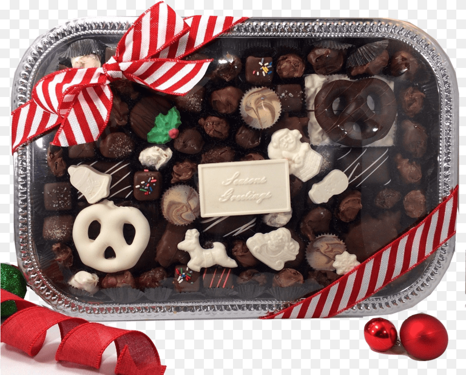 Large Silver Gift Tray, Chocolate, Dessert, Food, Sweets Free Transparent Png