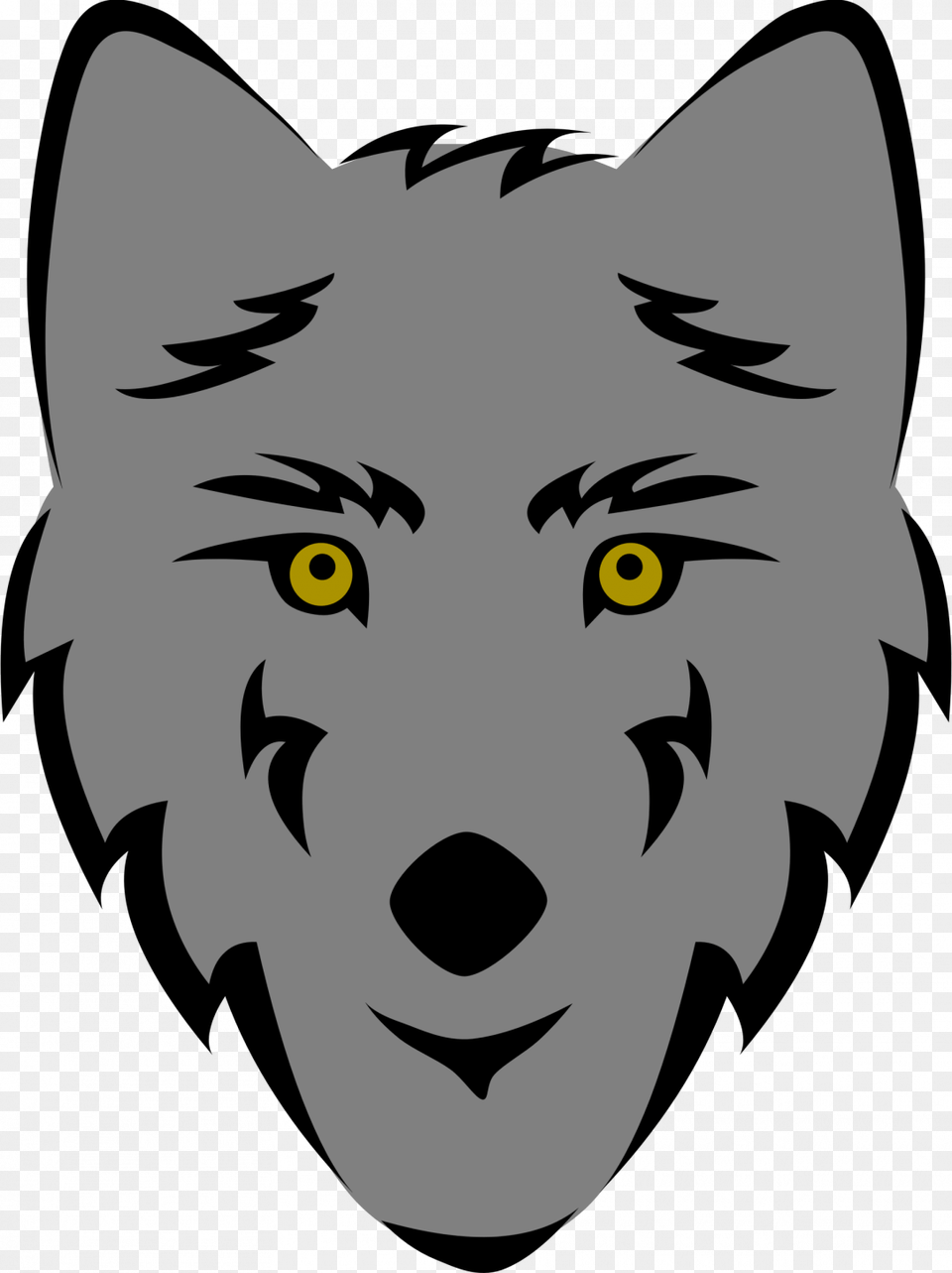 Large Size Of Anime Wolf Girl Drawing Easy Tutorial Simple Wolf Head Drawing, Stencil, Face, Person, Baby Free Png Download