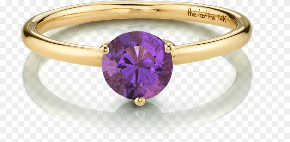 Large Solitaire Amethyst Ring Birthstone, Accessories, Gemstone, Jewelry, Ornament Png Image