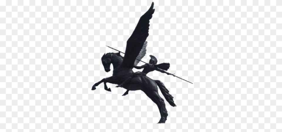 Large Statue Of Pegasus, Animal, Bird Free Png