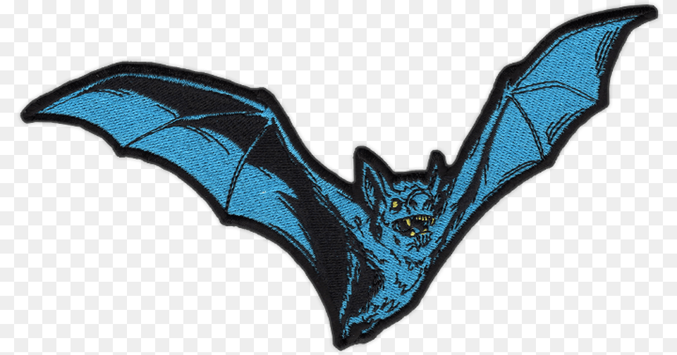 Large Teal Bat Patch By Seventh Bat Patch, Animal, Mammal, Wildlife Free Png