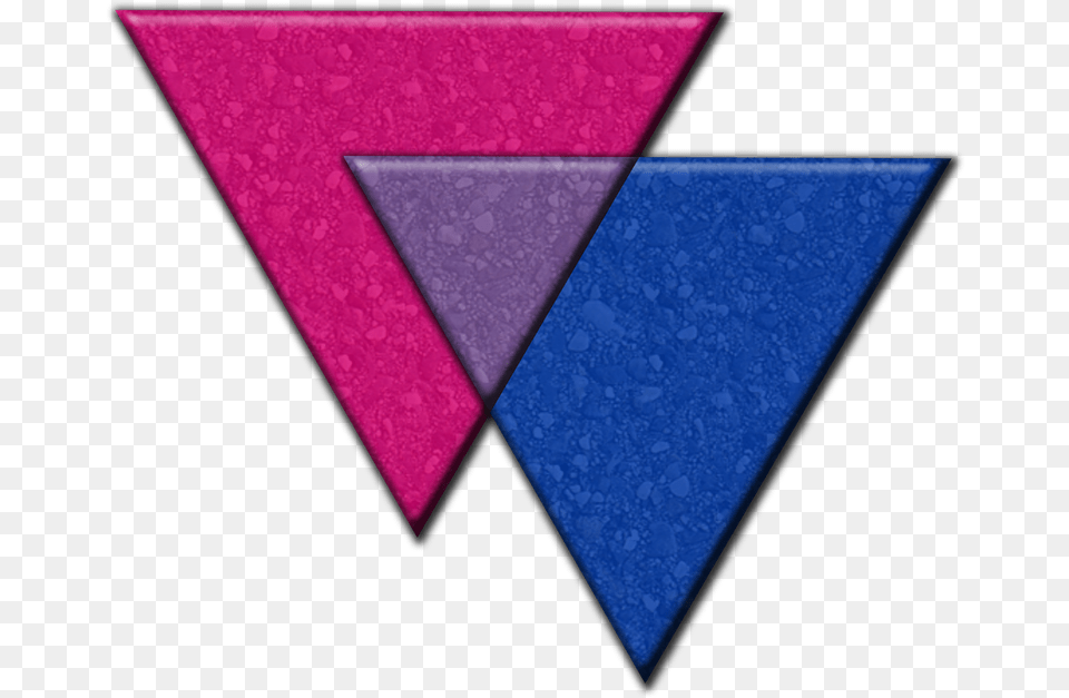 Large Texture Heart Filled With The Colors Of The Asexual Bisexual Pride Flag, Triangle Free Transparent Png