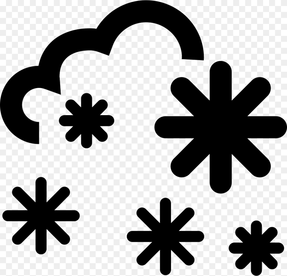 Large To Blizzard Snow To Snowstorm Heavy Sleet Weather Symbol, Stencil, Nature, Outdoors Free Transparent Png