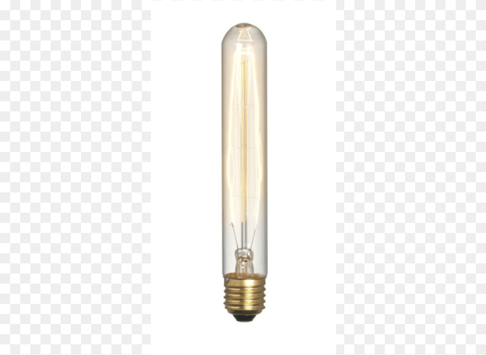 Large Tube Edison Bulb Parlane Vintage Globe Light Bulb 40w Clear, Lightbulb, Ammunition, Bullet, Weapon Free Transparent Png