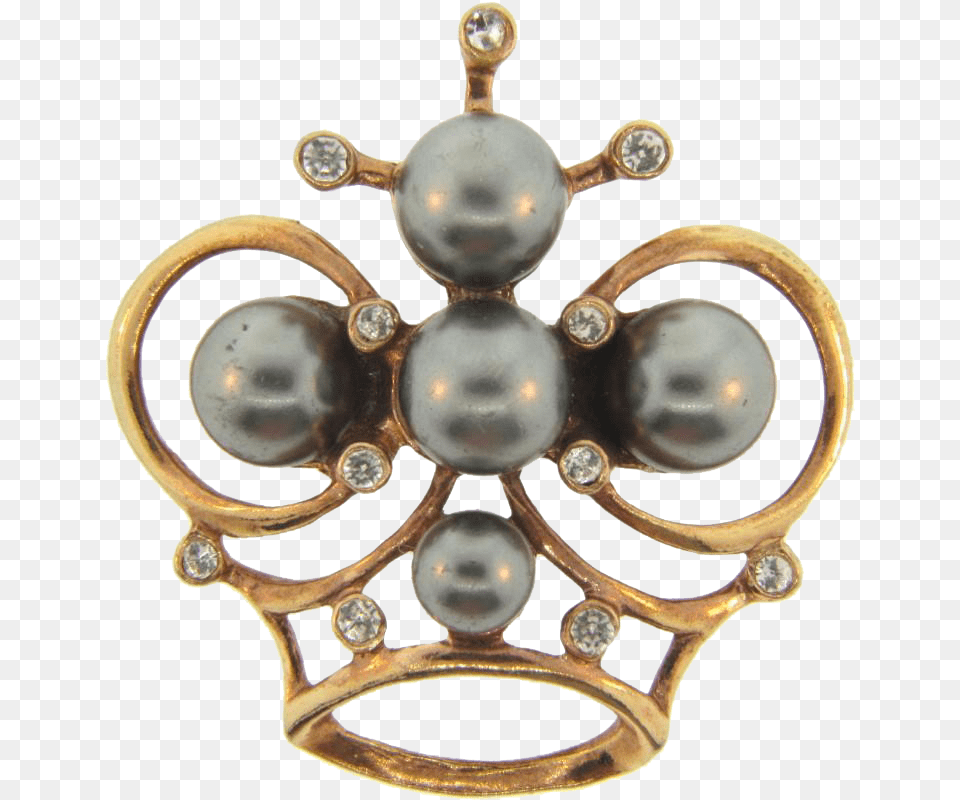 Large Unique Crown Brooch With Solid, Accessories, Jewelry, Chandelier, Lamp Free Png Download