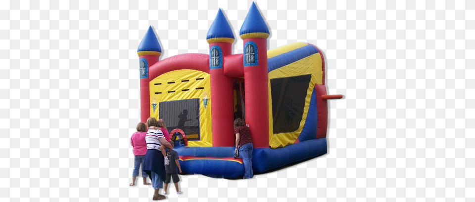 Large Variety Of Event Rental Equipment Bounce About, Inflatable, Person, Child, Female Png