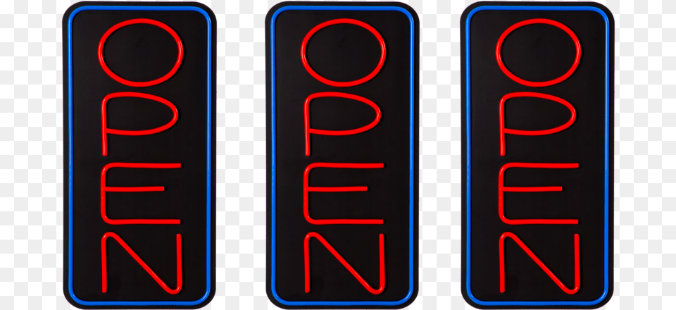 Large Vertical Led Open Sign With Remote, Light, Neon, Electronics, Mobile Phone Free Transparent Png