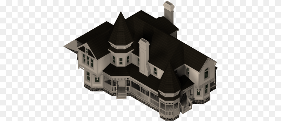 Large Victorian House 3ds Max Model Medieval Architecture, Building, Cad Diagram, Diagram, Housing Png Image