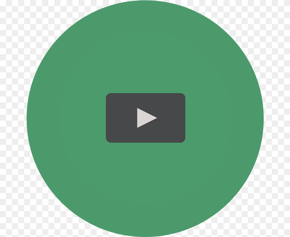 Large Video Play Button On Green Circular Background Ville De Saint Etienne, Sphere, Disk, Accessories, Gemstone Free Png Download