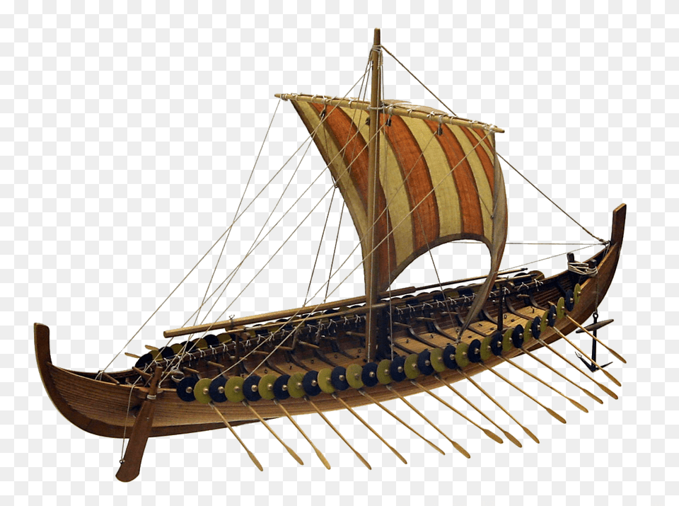 Large Viking Boat, Sailboat, Transportation, Vehicle, Watercraft Free Transparent Png