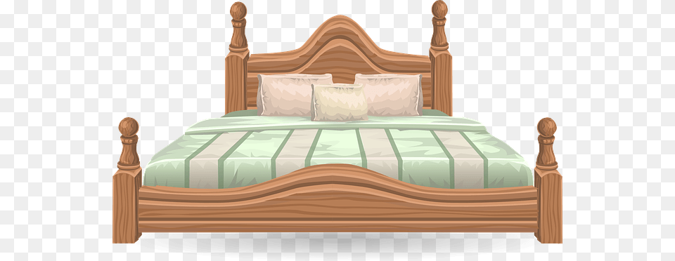 Large Vintage Bed, Furniture, Crib, Infant Bed, Bedroom Free Transparent Png