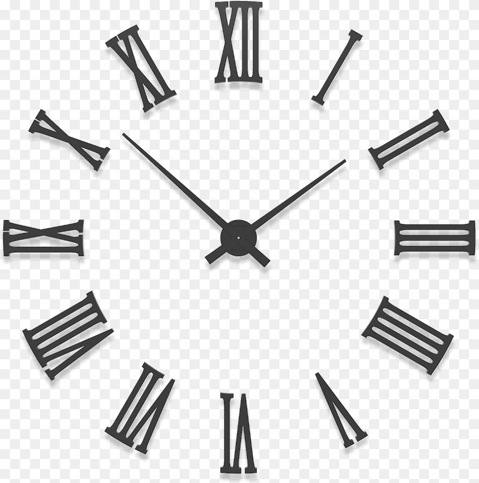Large Wall Clocks With Roman Numerals Da Vinci Diy Large Wall Clock, Wall Clock, Analog Clock, Appliance, Ceiling Fan Free Png Download